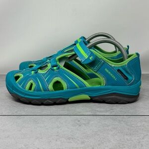 Merrell Kids' Teal and Lime Sandals